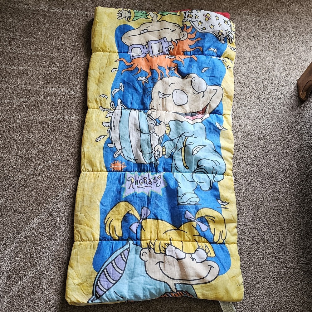 Vintage 1997 Rugrats Sleeping Bag Child Size‎ Nickelodeon Viacom Angelica Tommy